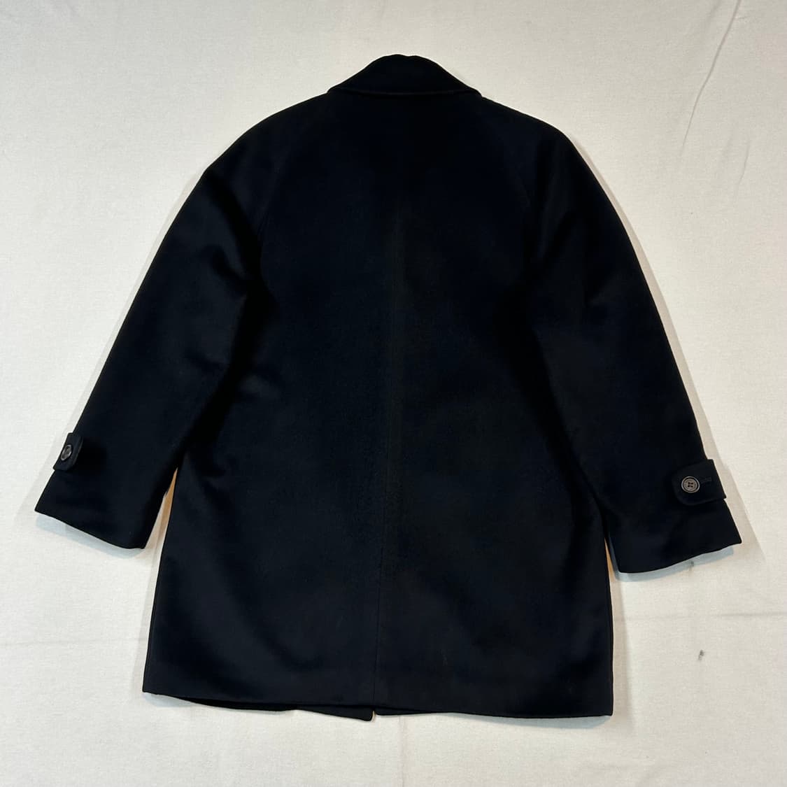 M) YSL 입생로랑 울 캐시미어 미디움 코트 자켓 블랙 상품이미지6