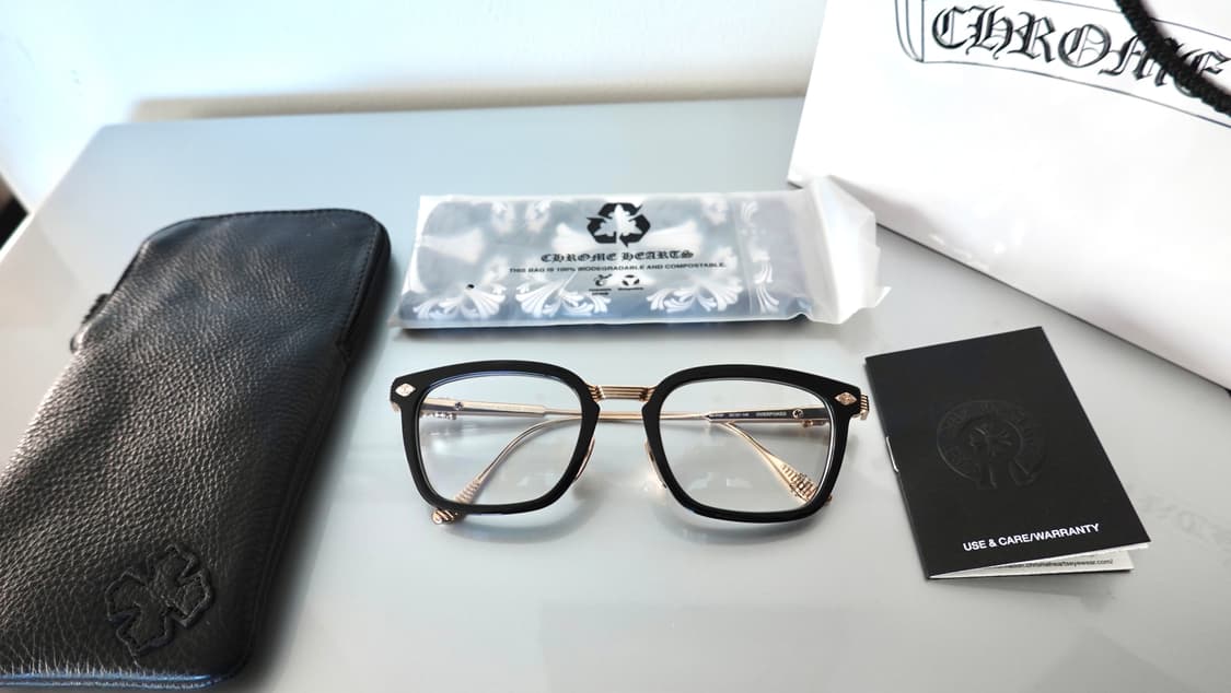 크롬하츠 오버포크 블랙/골드 안경 상품이미지3