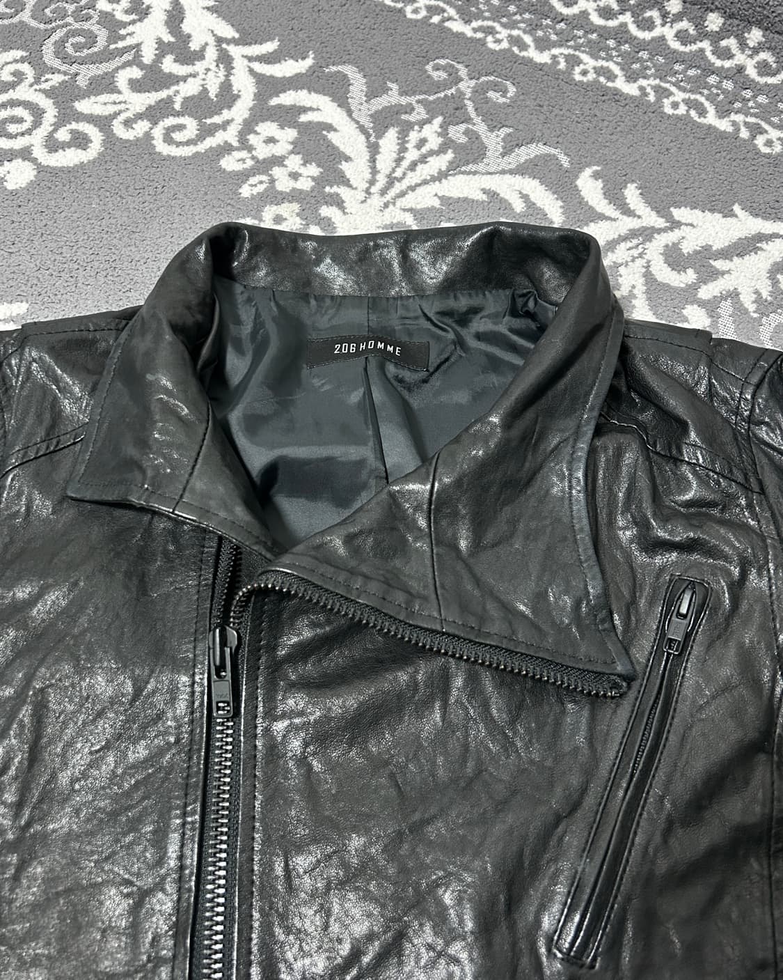 206 Homme Asymmetric High-neck Sheepskin 상품이미지5