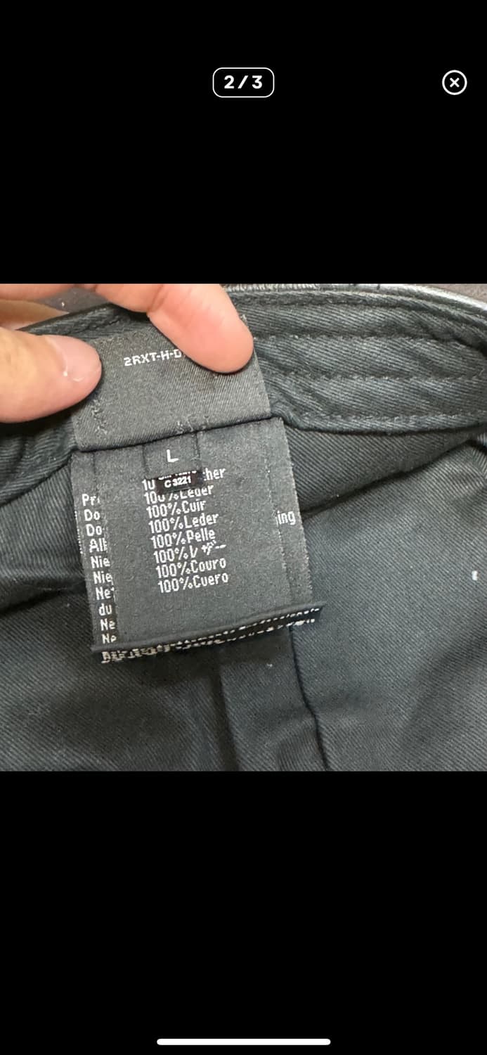 할리데이비슨 가죽 헌팅캡 블랙 L (약58-59호) 상품이미지5