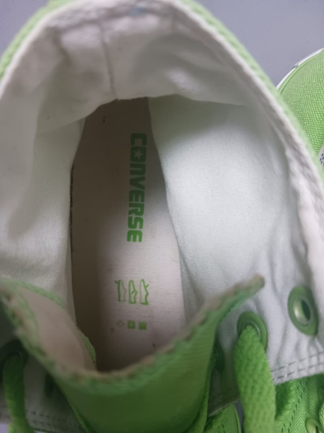 [270] 컨버스 척테일러 하이 라임그린 운동화 상품이미지4