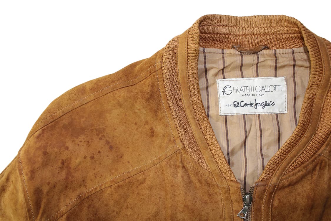 1990s USA FRATELLI GALLOTTI 카우레더 스웨이드 자켓 상품이미지2