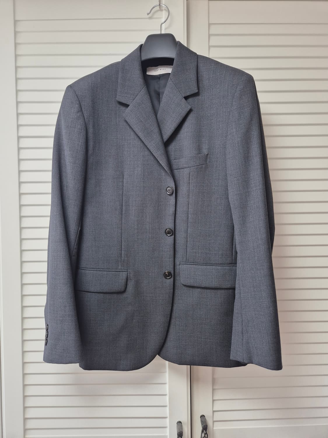 (L)토니웩 3버튼 싱글 블레이저 차콜 상품이미지2