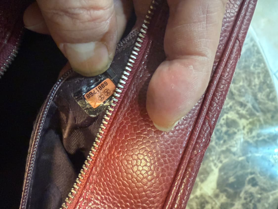 정품 샤넬 쉐프론 캐비어 체인 숄더백 팝니다 상품이미지9