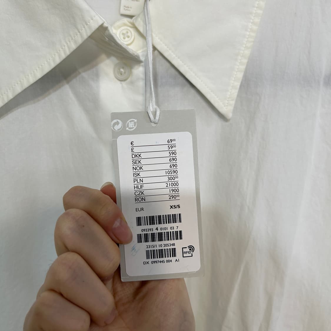 COS 코스 루즈핏 셔츠 55-77정도 새상품 상품이미지3