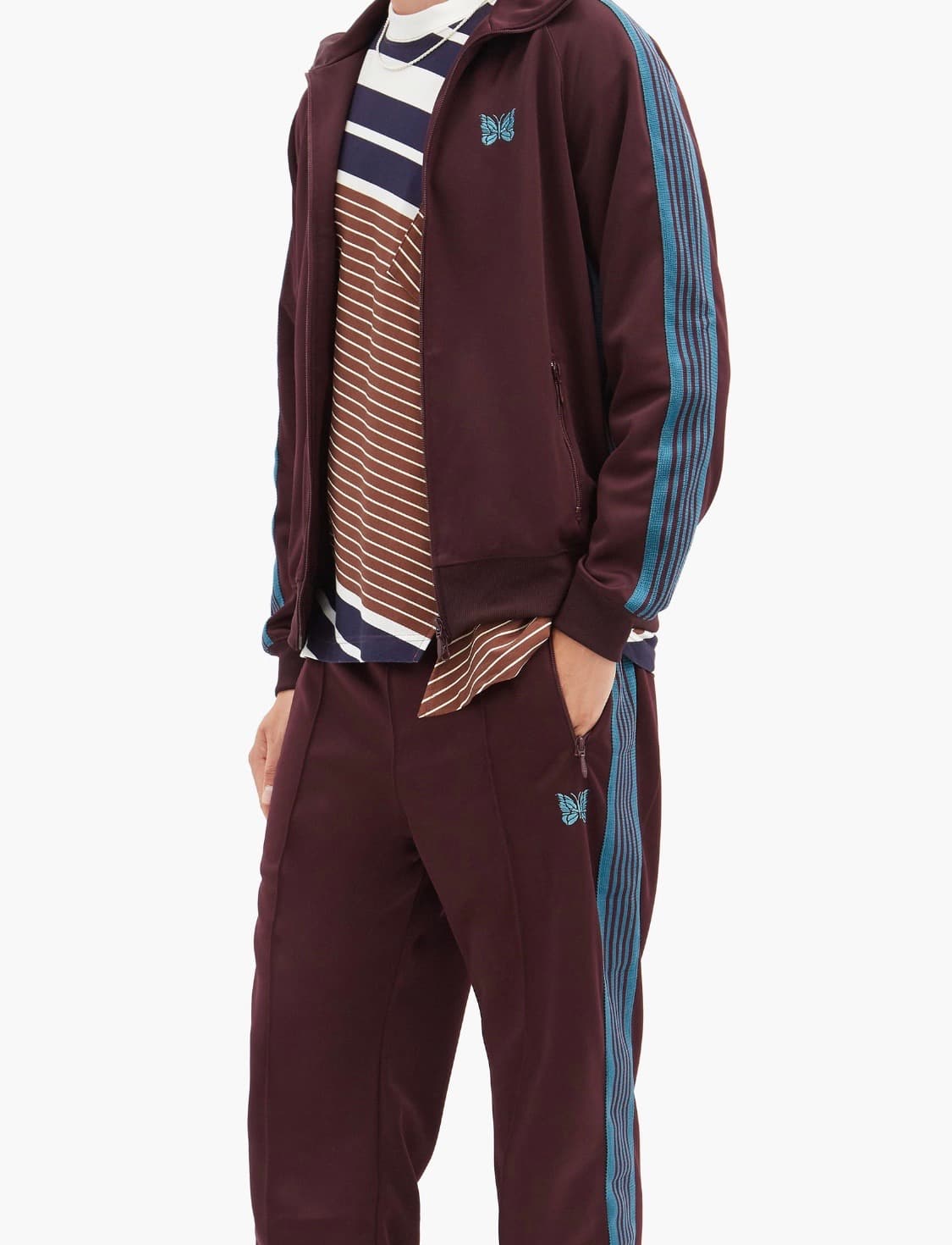 니들스 20ss 트랙 자켓 버건디 상품이미지2