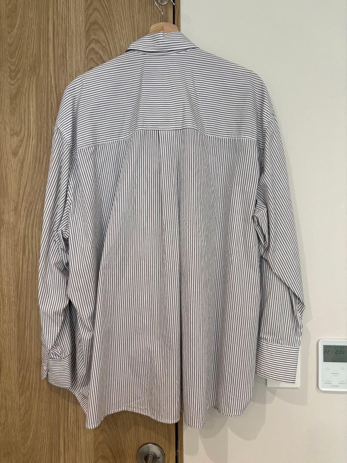 스투시 x 아워레가시 워크샵 보로우드 셔츠 와인 멀티 스트라이프 S 상품이미지2