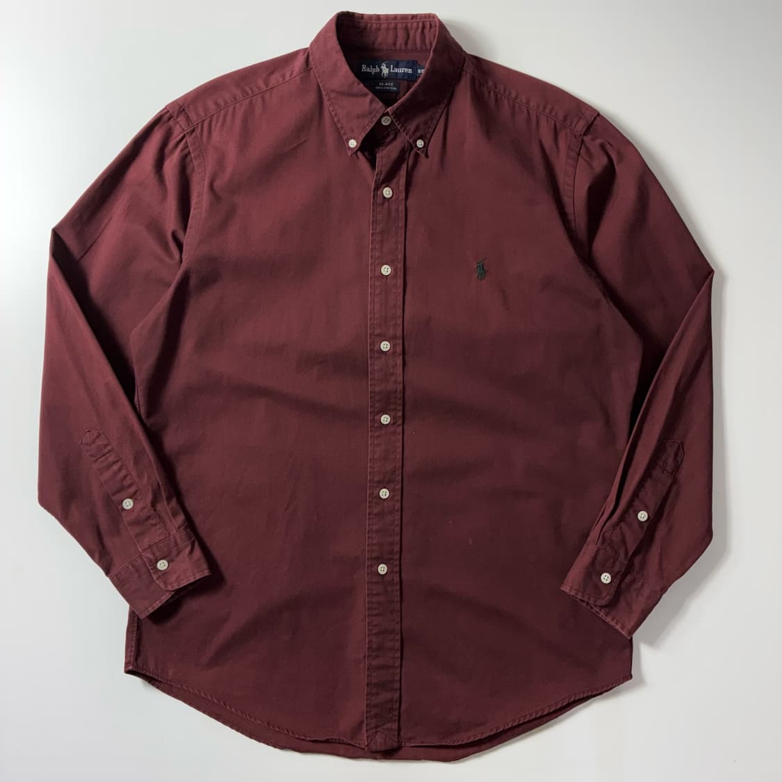 Polo  폴로 랄프로렌 자수 코튼 버건디 셔츠  상품이미지1