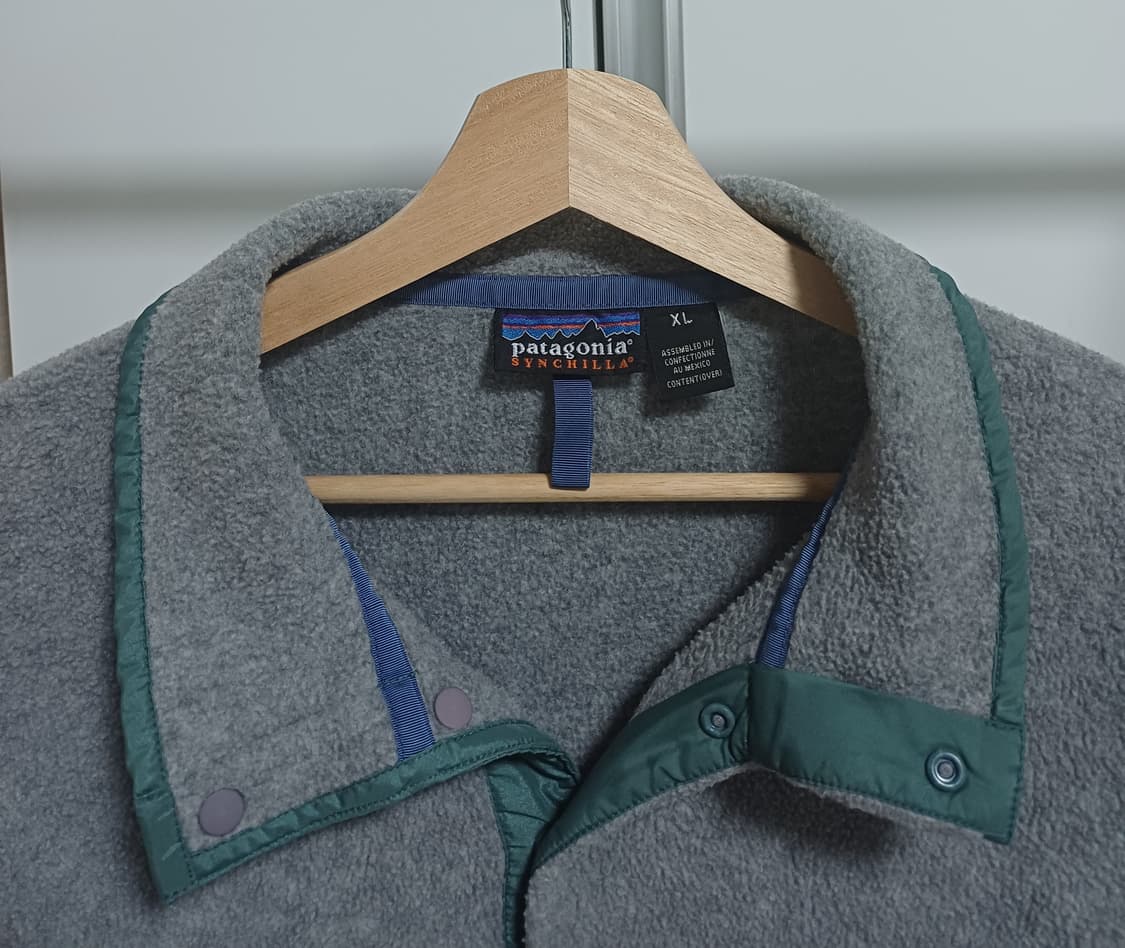 [L-XL] 파타고니아 신칠라 스냅티 올드 모델 그레이 / 블루 그린 상품이미지4