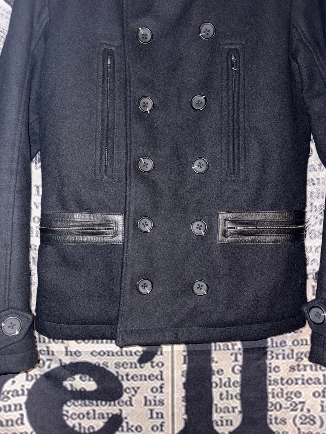 SHELLAC Leather Detail Napoleon Jacket 상품이미지7