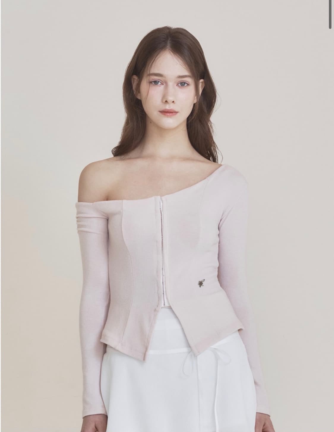 낫유어로즈 핑크 헤이즐 가디건 오프숄더 상품이미지1