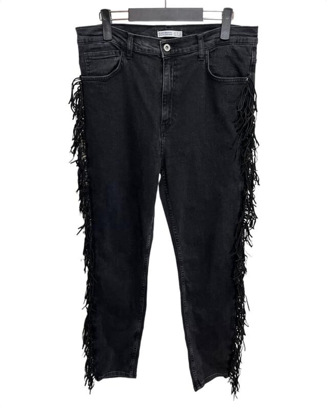 Fringe denim pants 상품이미지1