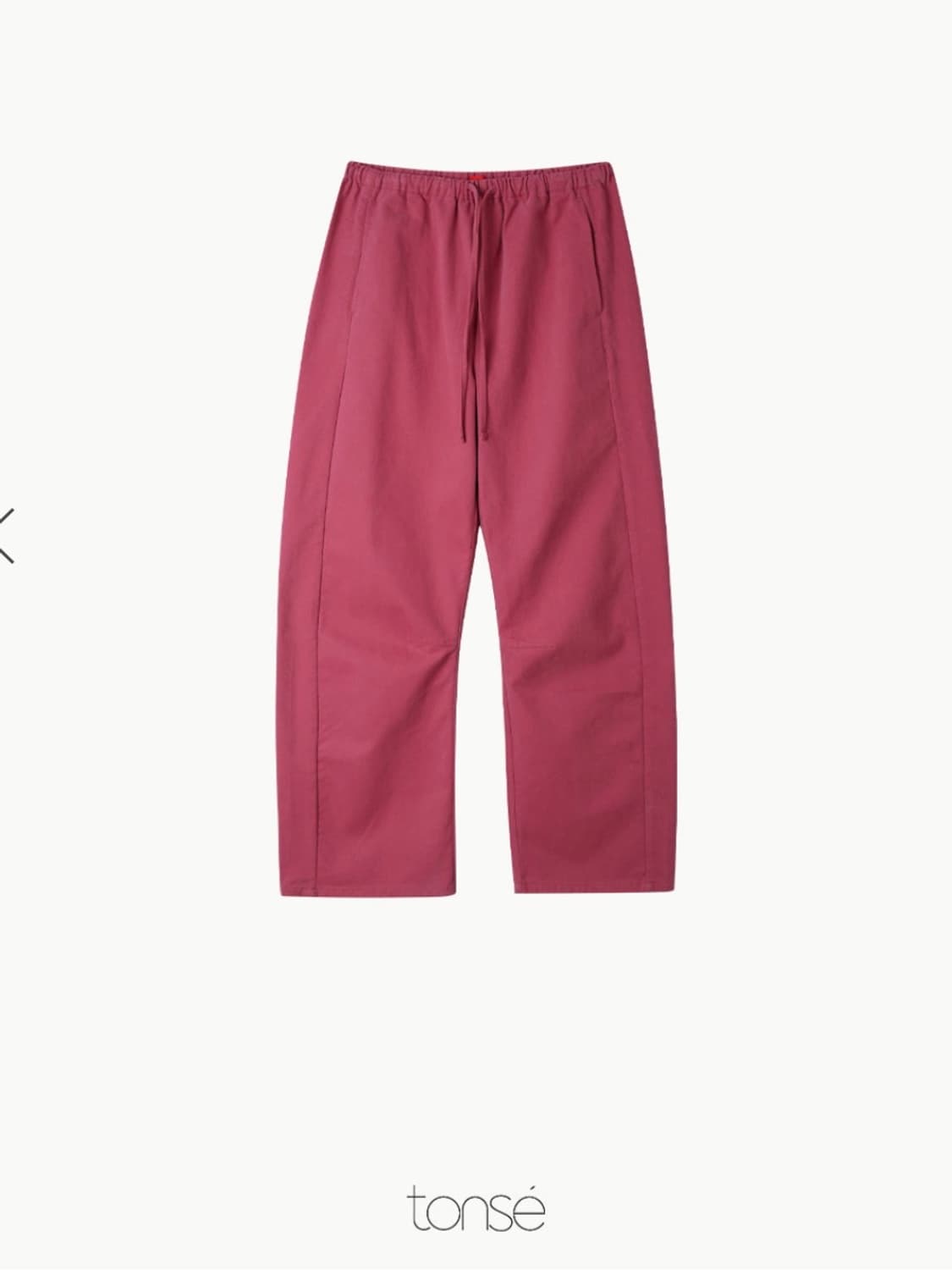 tonse 톤세 THORN CURVED PANTS 핑크바지 1사이즈 상품이미지1