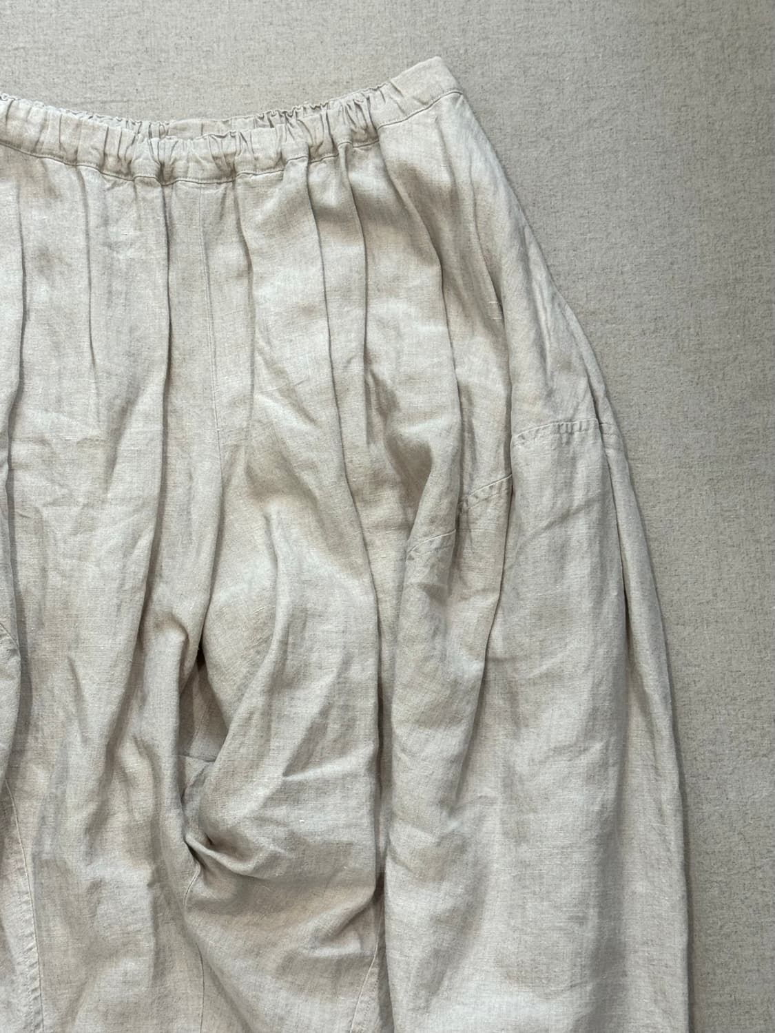 꼼데가르송 꼼꼼 14ss 린넨 와이드 도넛 팬츠 스커트 상품이미지3