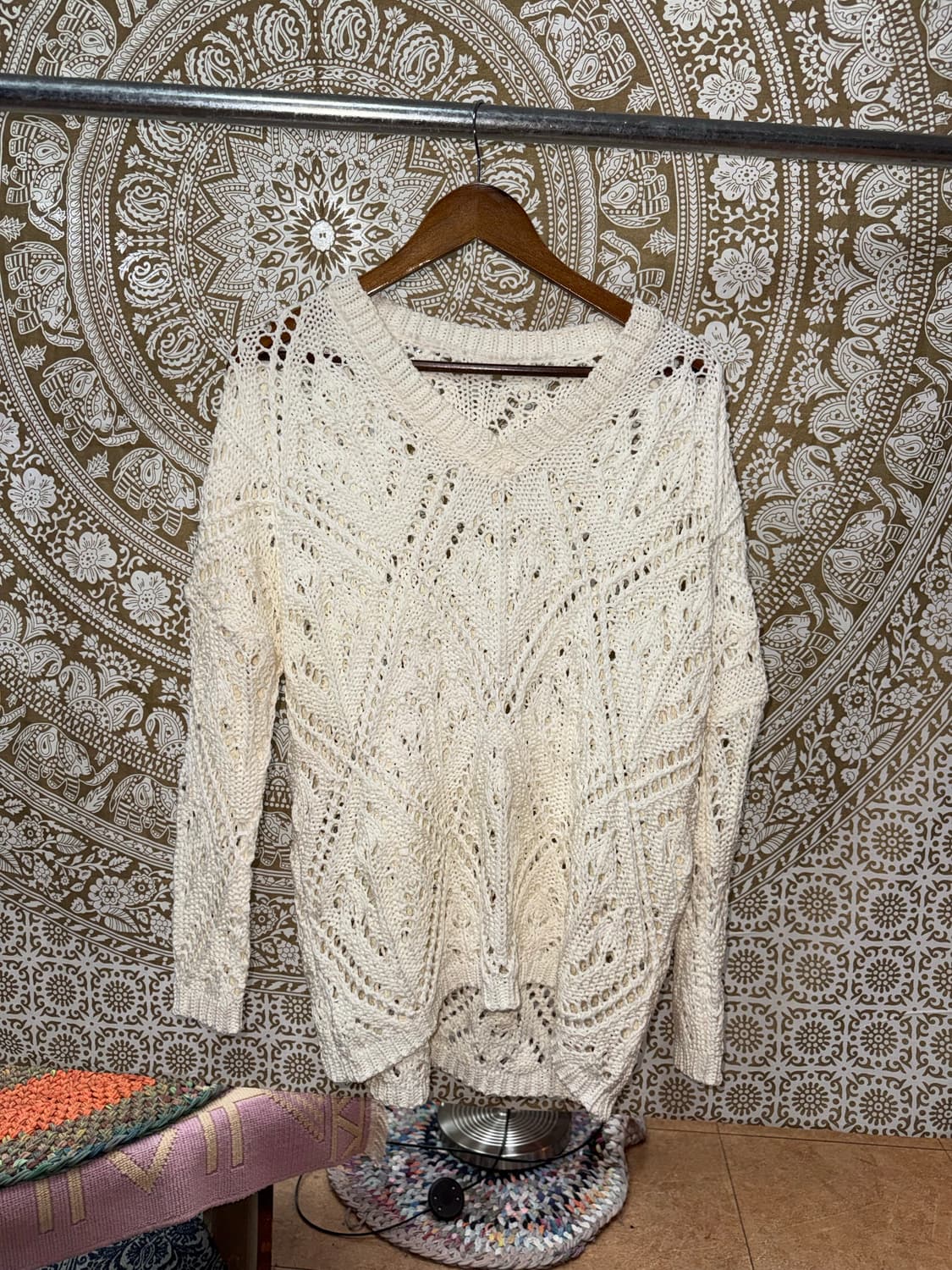 빈티지 여성 그물 니트  상품이미지2