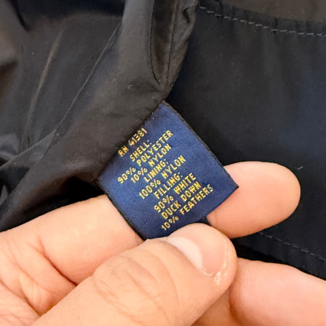 폴로 랄프로렌 M 65 필드 자켓 베이스 라이트 화이트 덕다운 충전재 상품이미지8