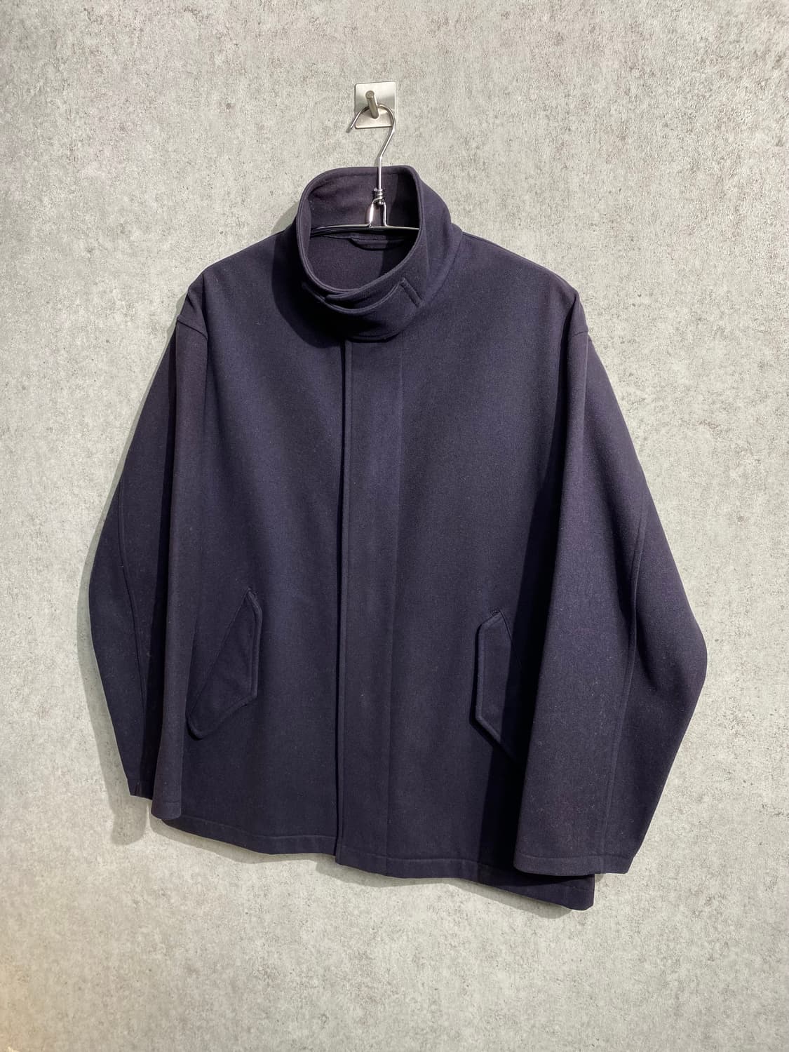 [2] COMOLI 코모리 16aw 네이비 펠튼 울 블루종 상품이미지1