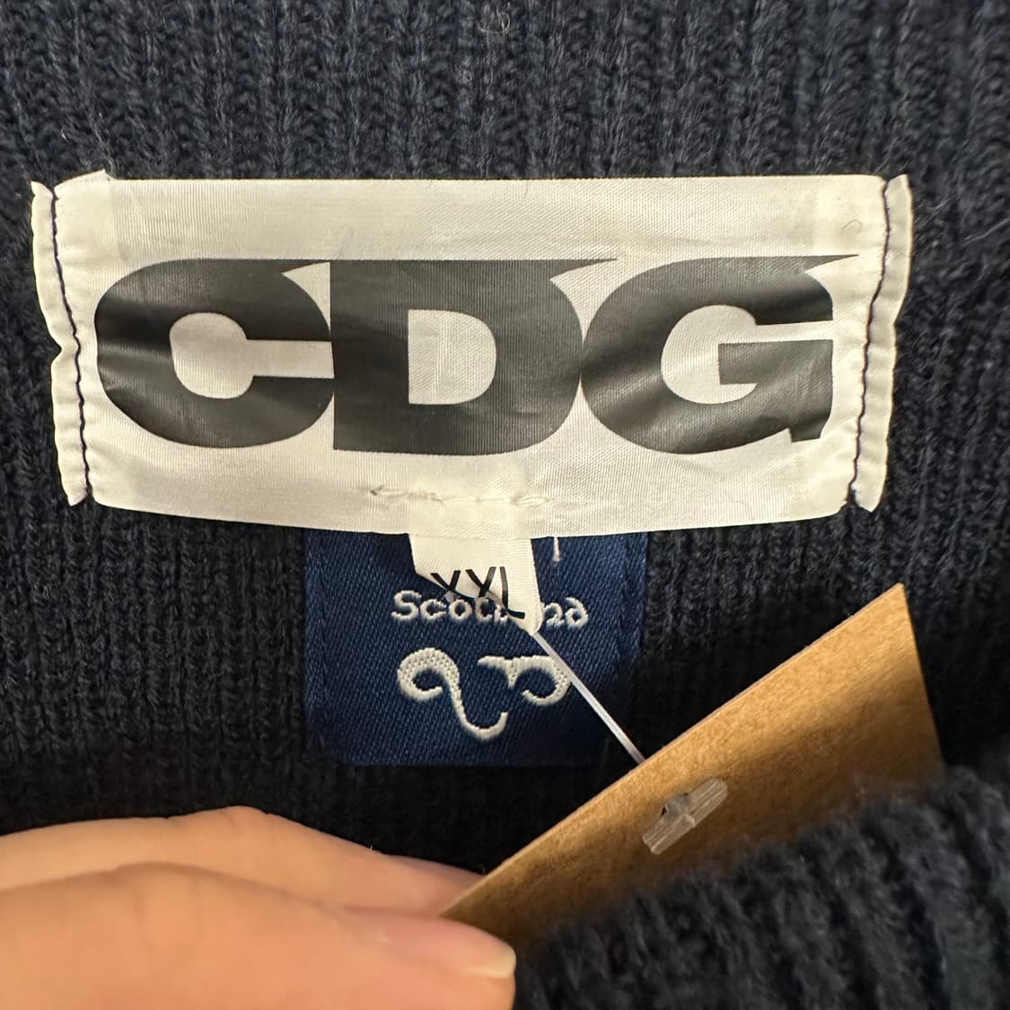 CDG 스쿨 스웨터 ‘네이비’ 상품이미지3