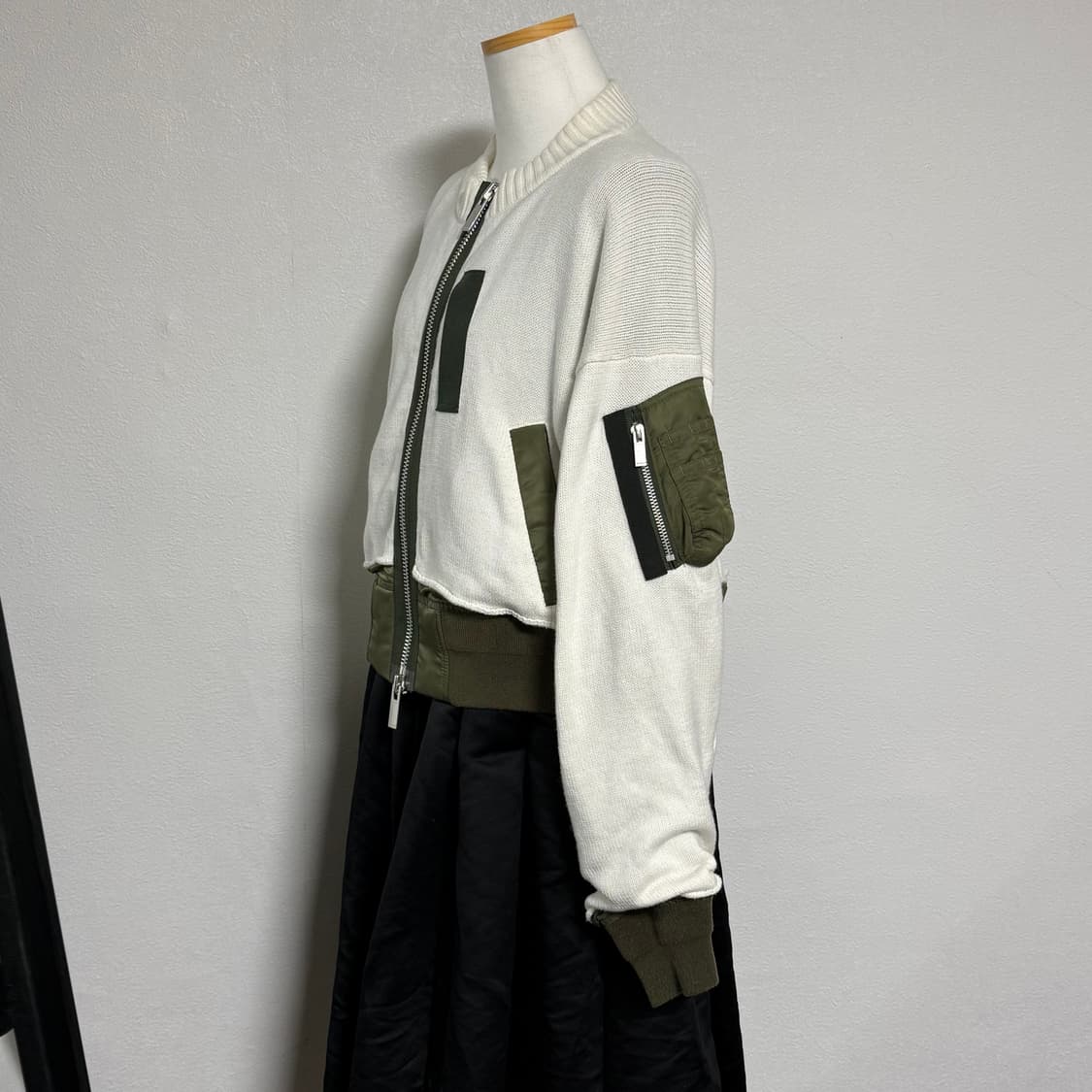 20aw 사카이 니트 마원 블루종 자켓 1사이즈 상품이미지3