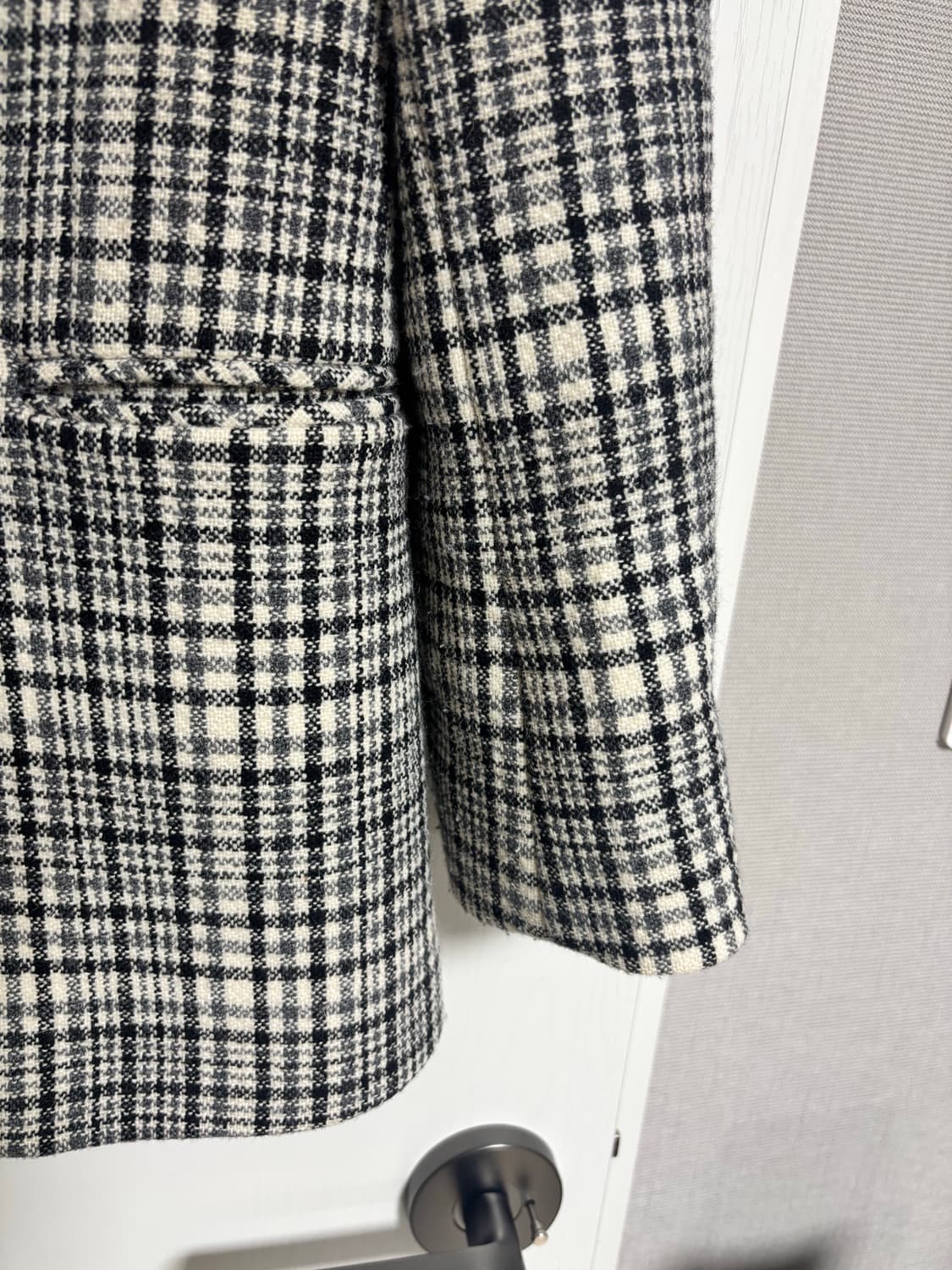 Sandro 체크 울 자켓 36사이즈 상품이미지3