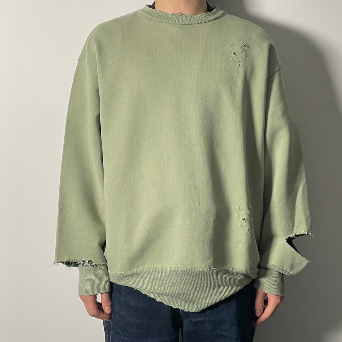 디젤 디스트로이드 라운드 맨투맨 (on.717)   상품이미지8