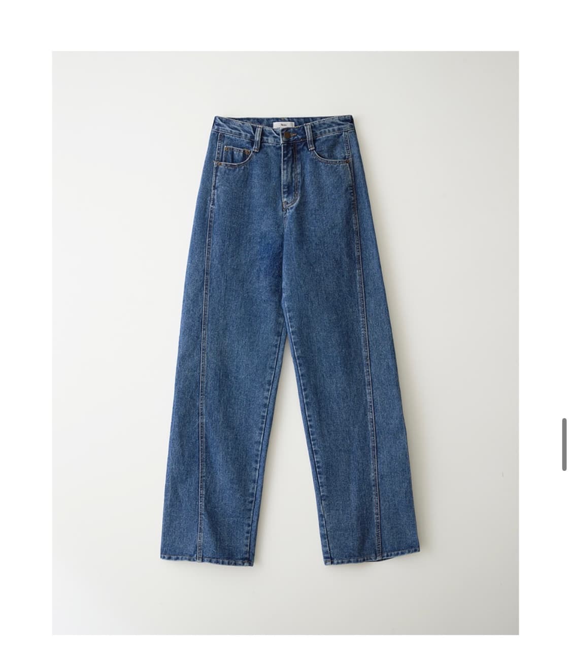 니브 와이드 데님 팬츠 line point wide denim pants 상품이미지2