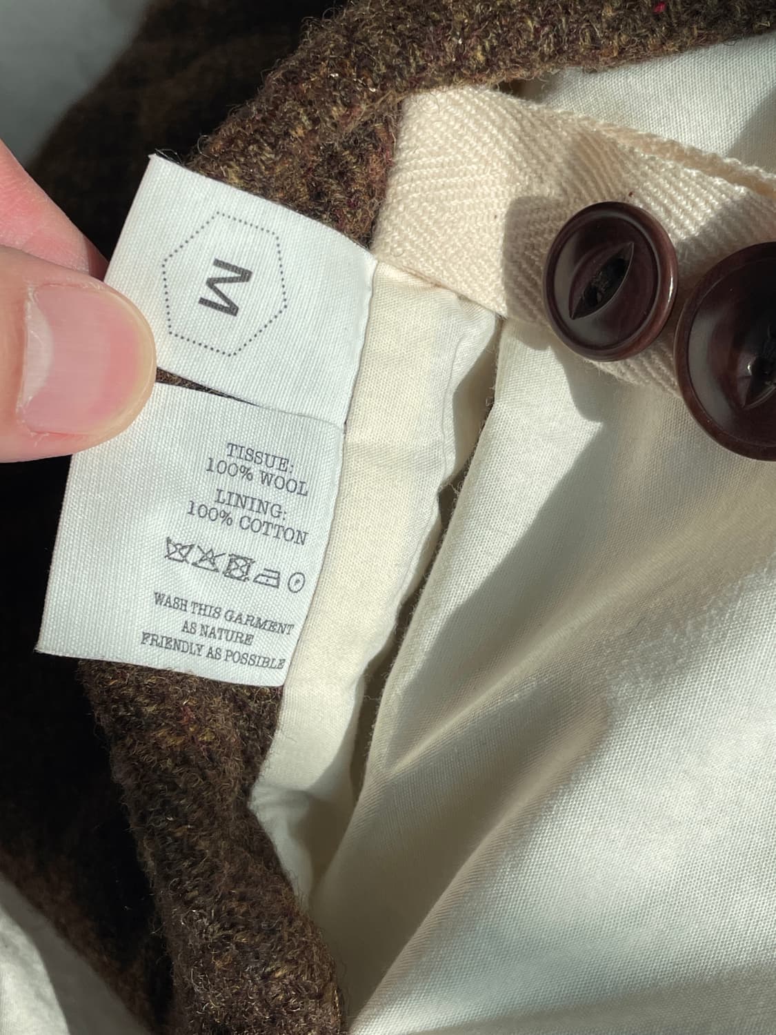 홈코어 Homecore 퀼팅 울 자켓 M사이즈 상품이미지7