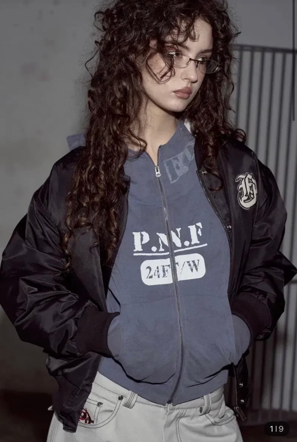 [새상품] 플리즈노팔로우 바시티 자켓 상품이미지1