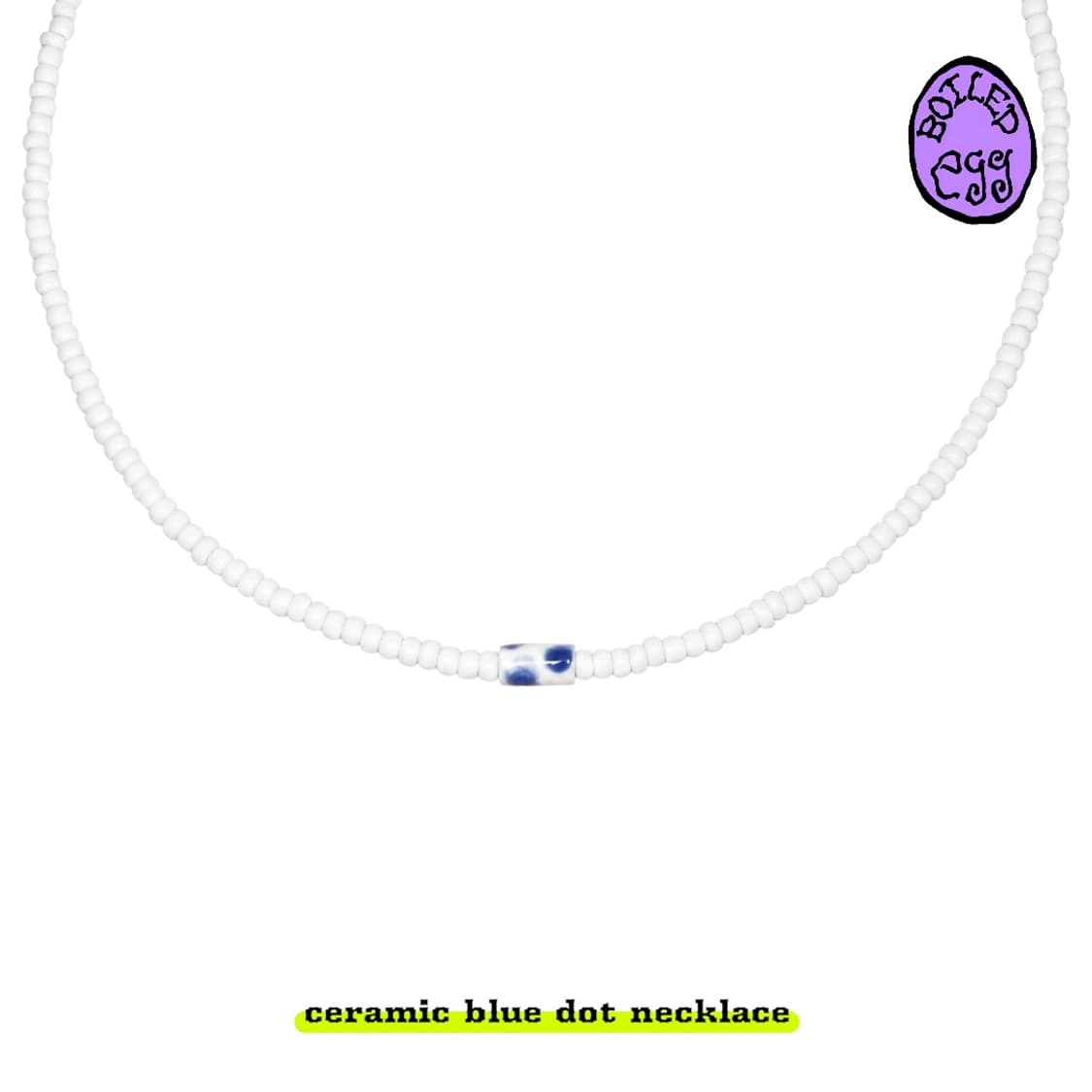 ceramic blue dot necklace 상품이미지1