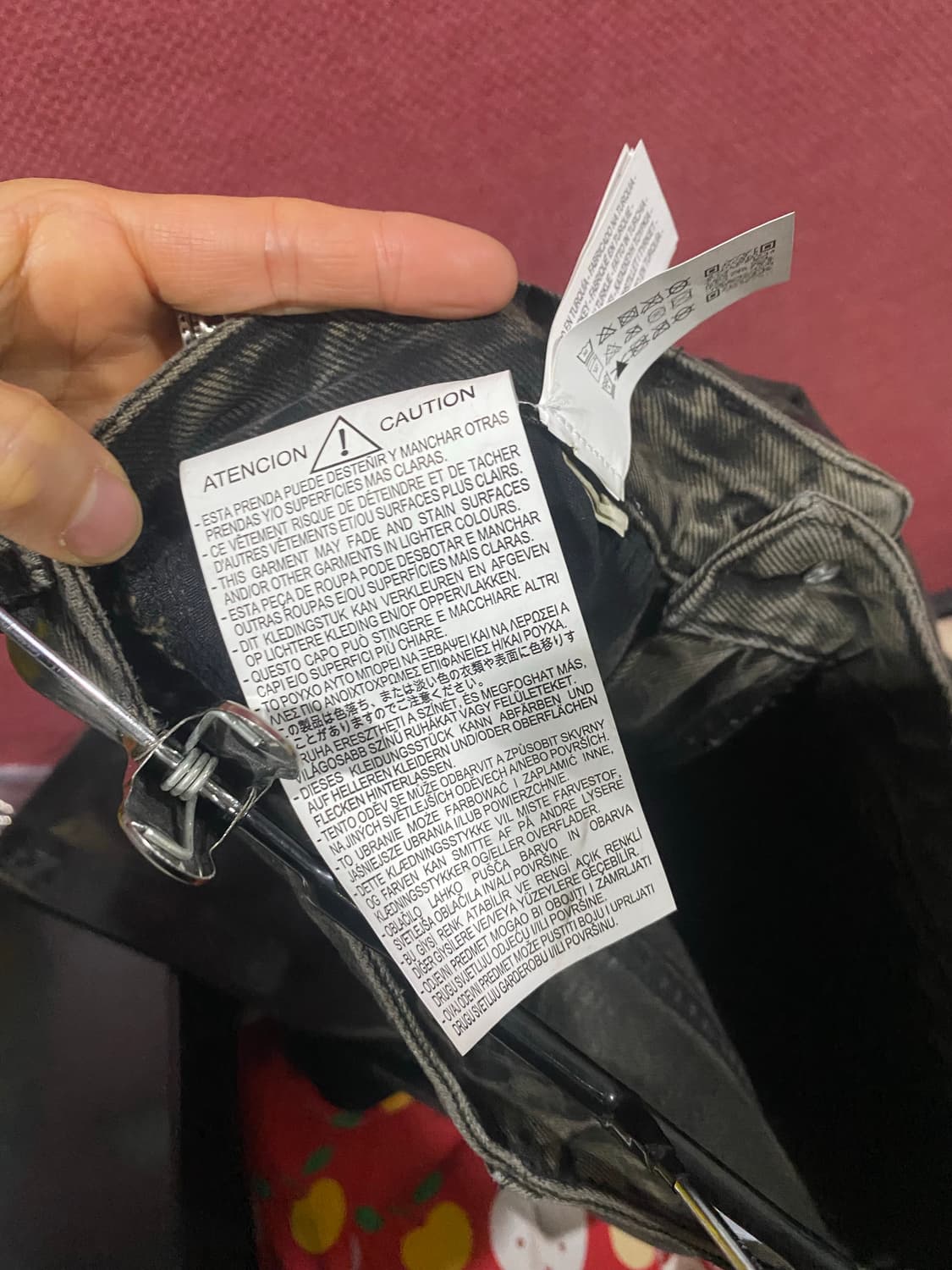 ZARA 데님 팬츠 블랙 EUR34 상품이미지6