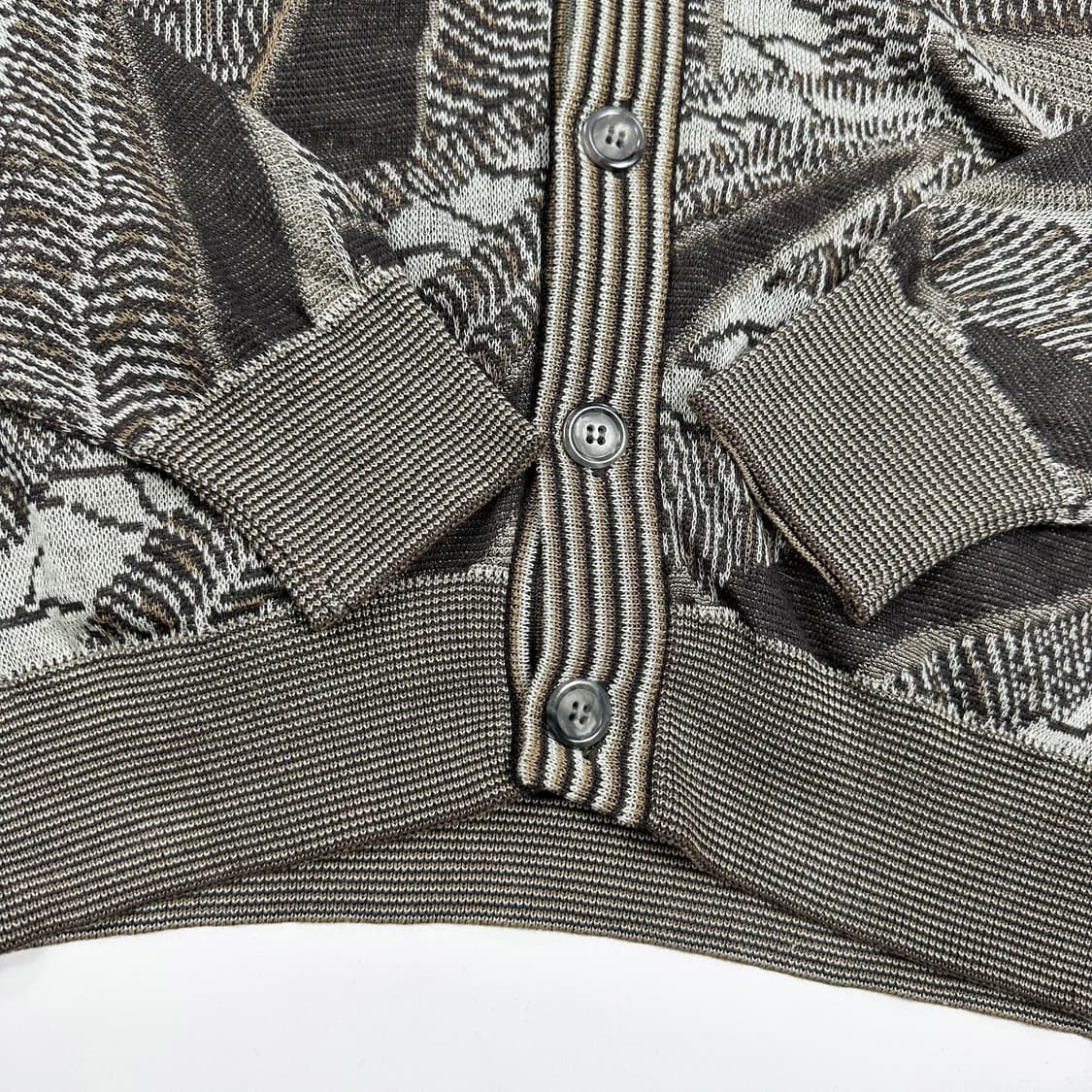 JPN 재팬빈티지 클래식 패턴 이태리 니트 가디건 M 상품이미지3