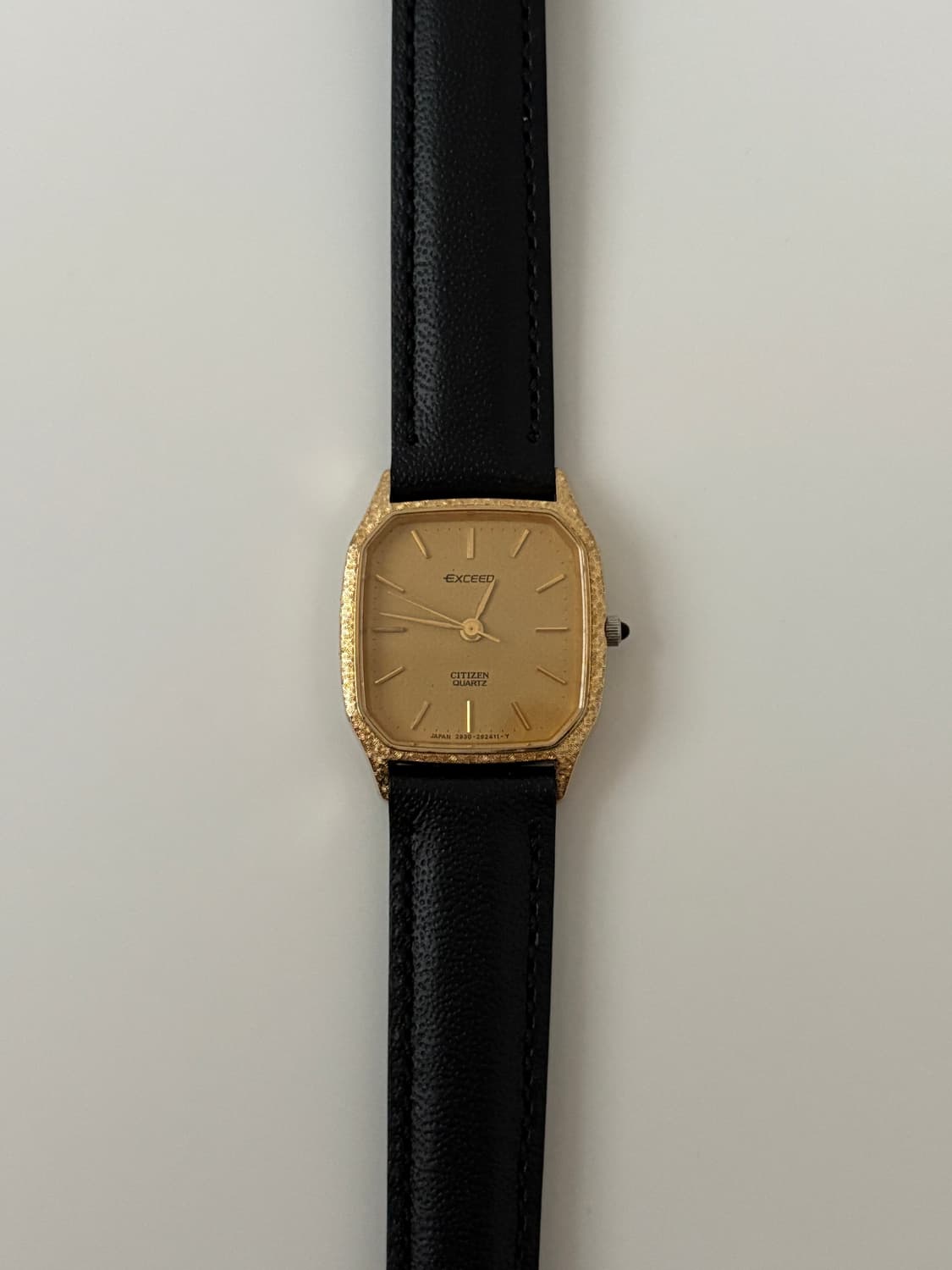 80s exceed gold square ladies quartz 상품이미지3