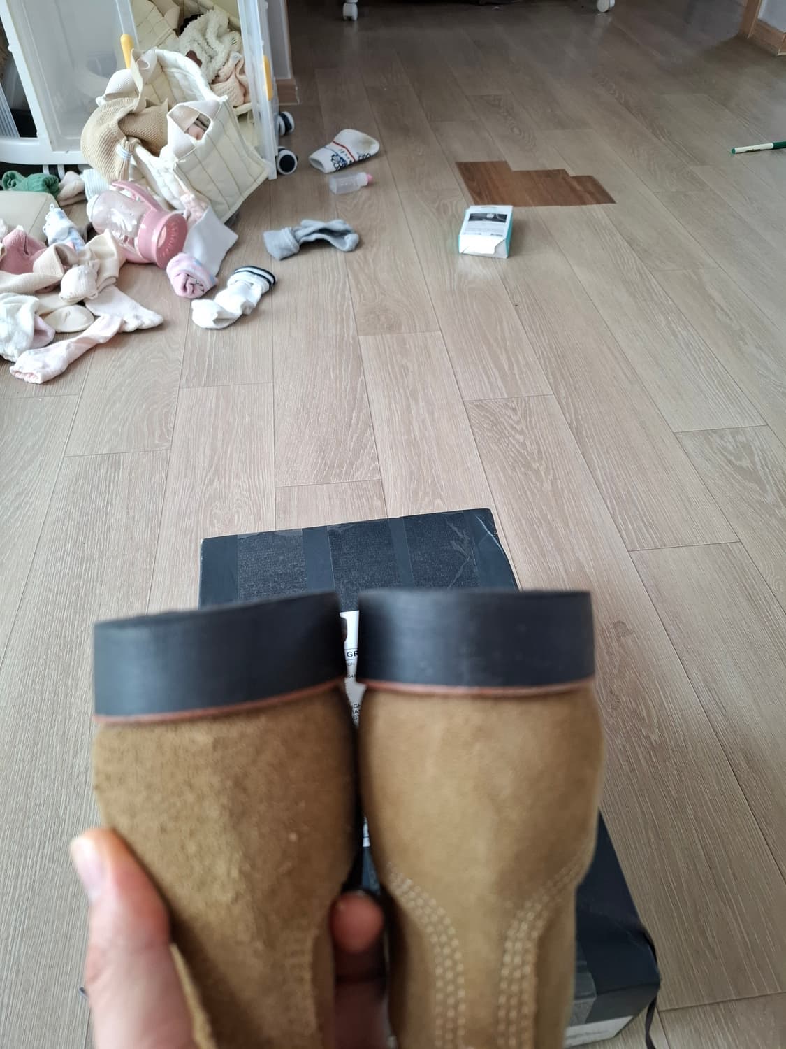 9D 더블알엘 powell 러프아웃 스웨이드 처카 부츠 샌드 베이지 상품이미지9