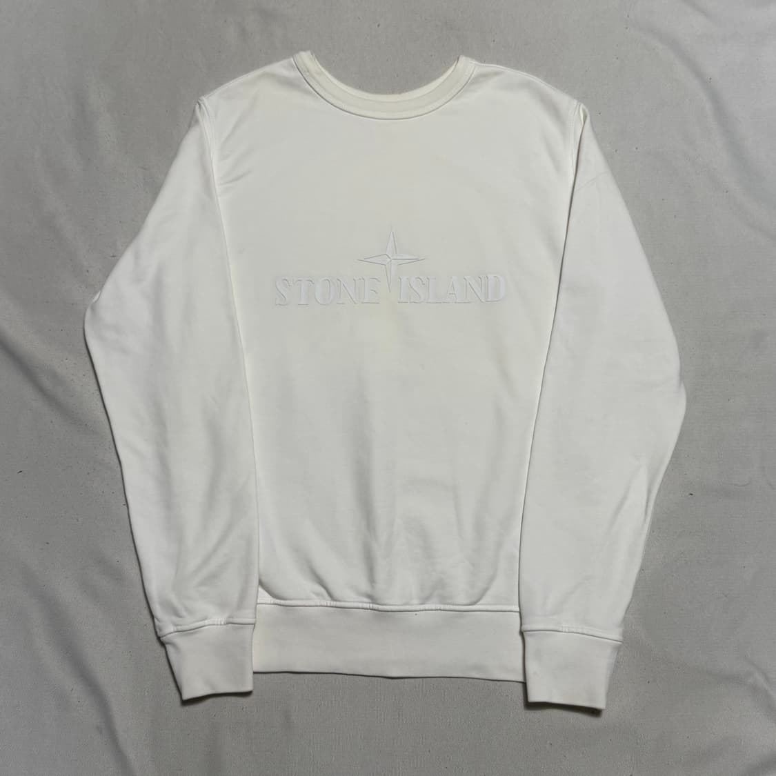 M 스톤아일랜드 양면 로고 화이트 맨투맨 상품이미지2