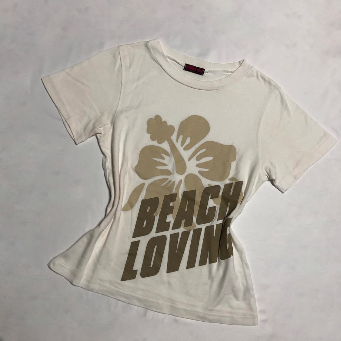 히비스커스 티셔츠 화이트 상품이미지2