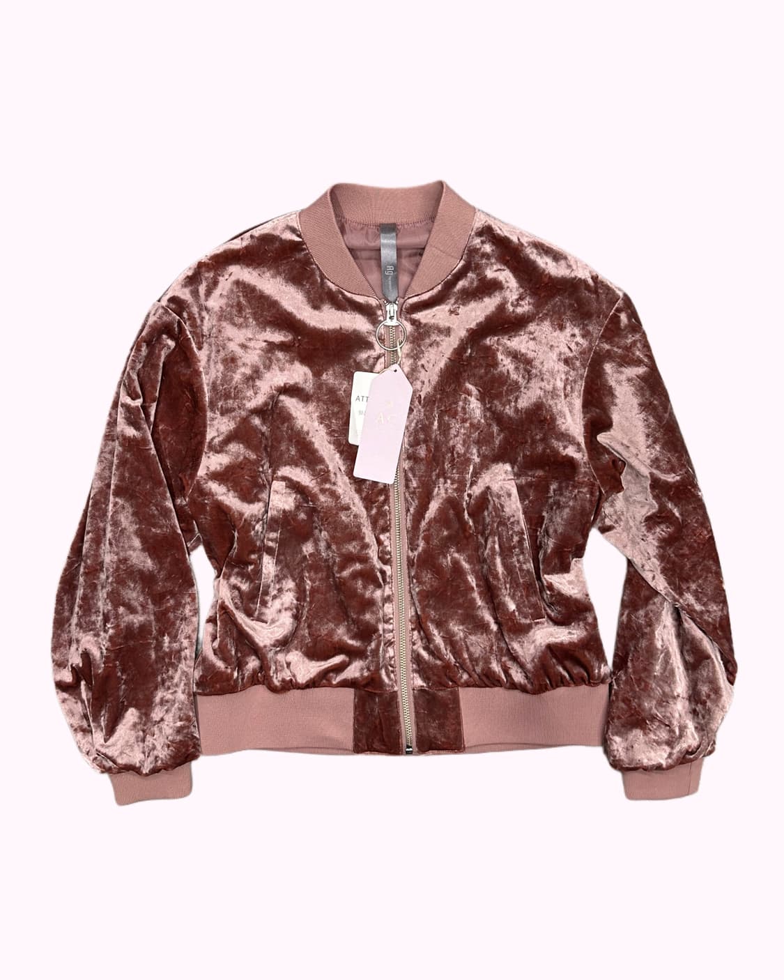 pink velvet crop jacket 상품이미지1