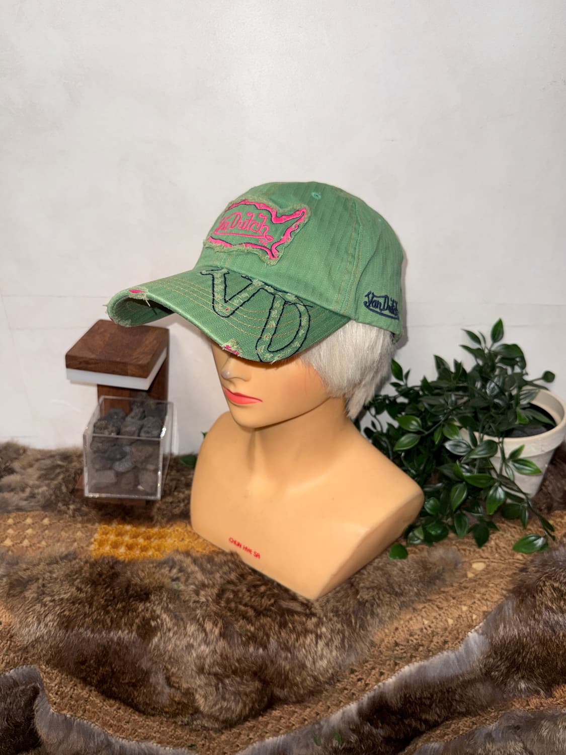 Von Dutch pink green logo ball cap 상품이미지2