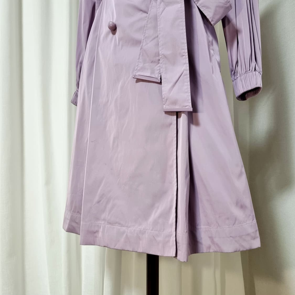 미샤 MICHAA 폴리나일론 벨티드 트렌치 코트 (55) 상태최상 상품이미지6