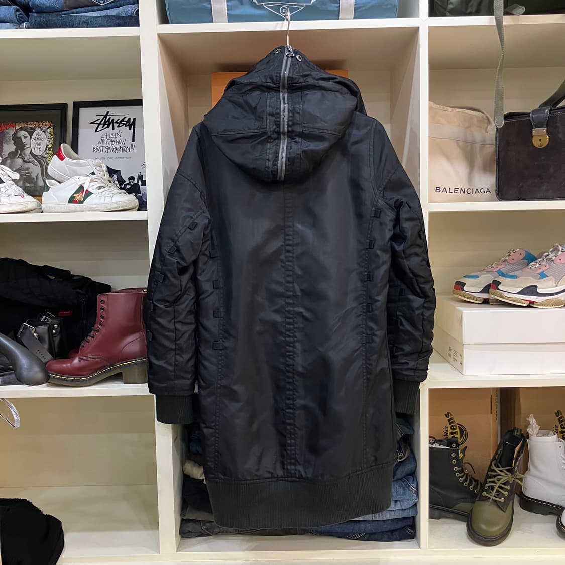 아비렉스 라쿤 후드 패딩 점퍼 M 상품이미지3