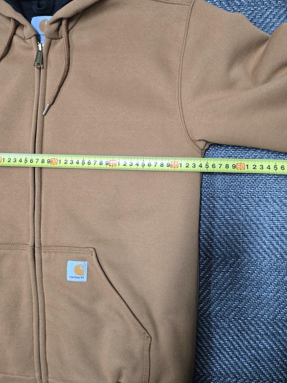 칼하트 공용 브라운 후드 집업 상품이미지7
