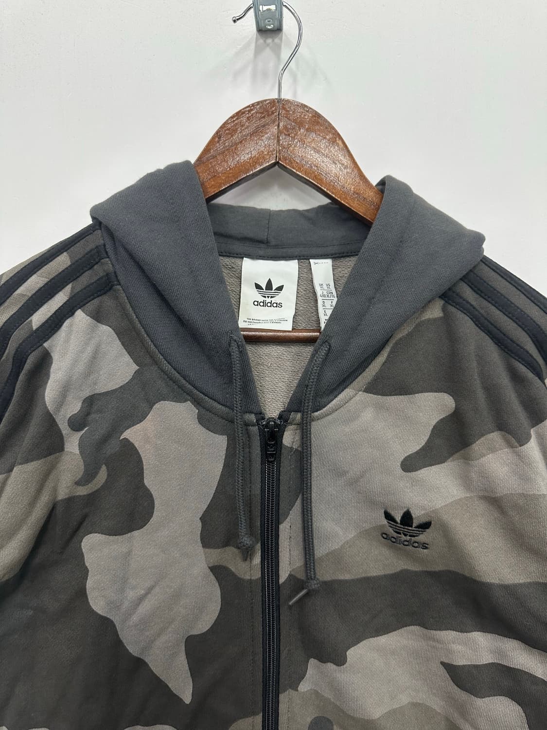 아디다스 차콜 카모 후드집업  상품이미지2