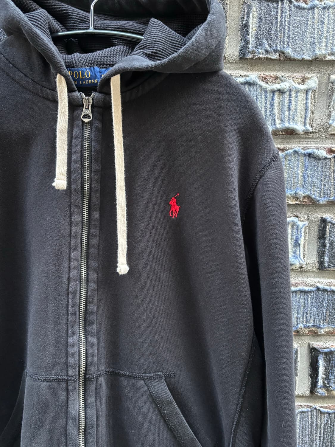 폴로랄프로렌 와플 후드 집업 상품이미지3