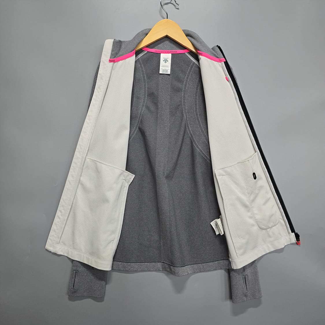 데상트(DESCENTE) 러닝 집업 자켓 배색 90 상품이미지6