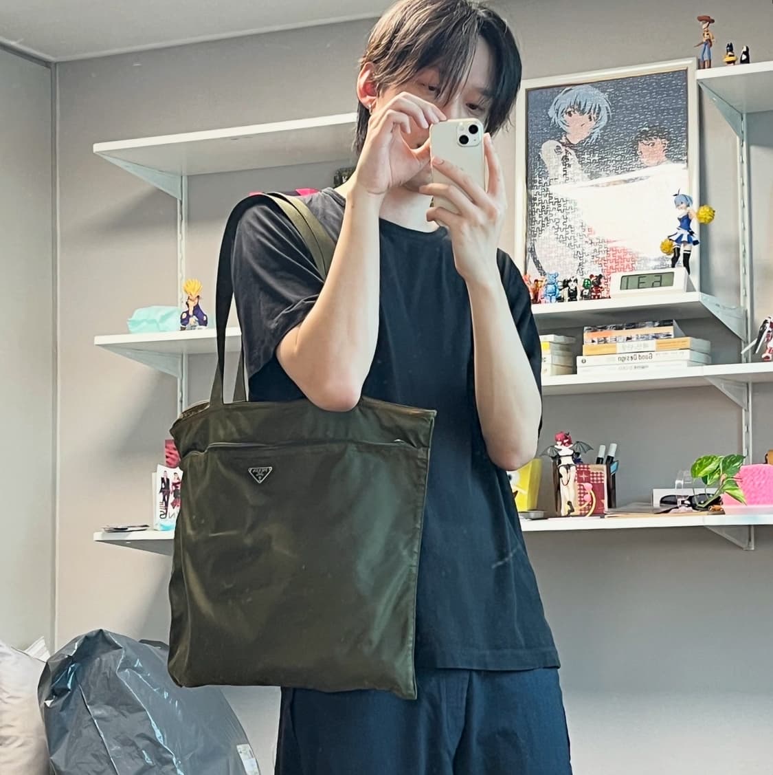 빈티지 프라다 나일론 숄더백 상품이미지2
