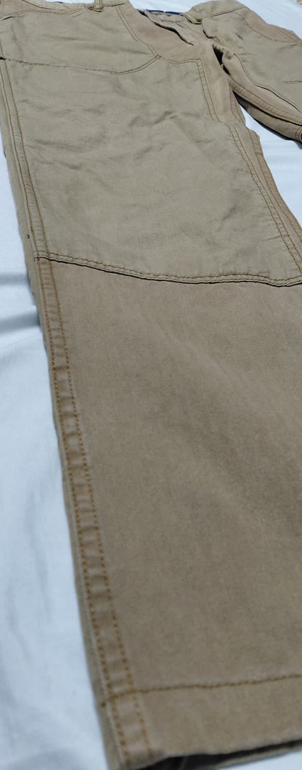 [L] R.NEWBOLD 알뉴볼드 파라핀 가공 헤링본 워크 팬츠 (카멜) 상품이미지10