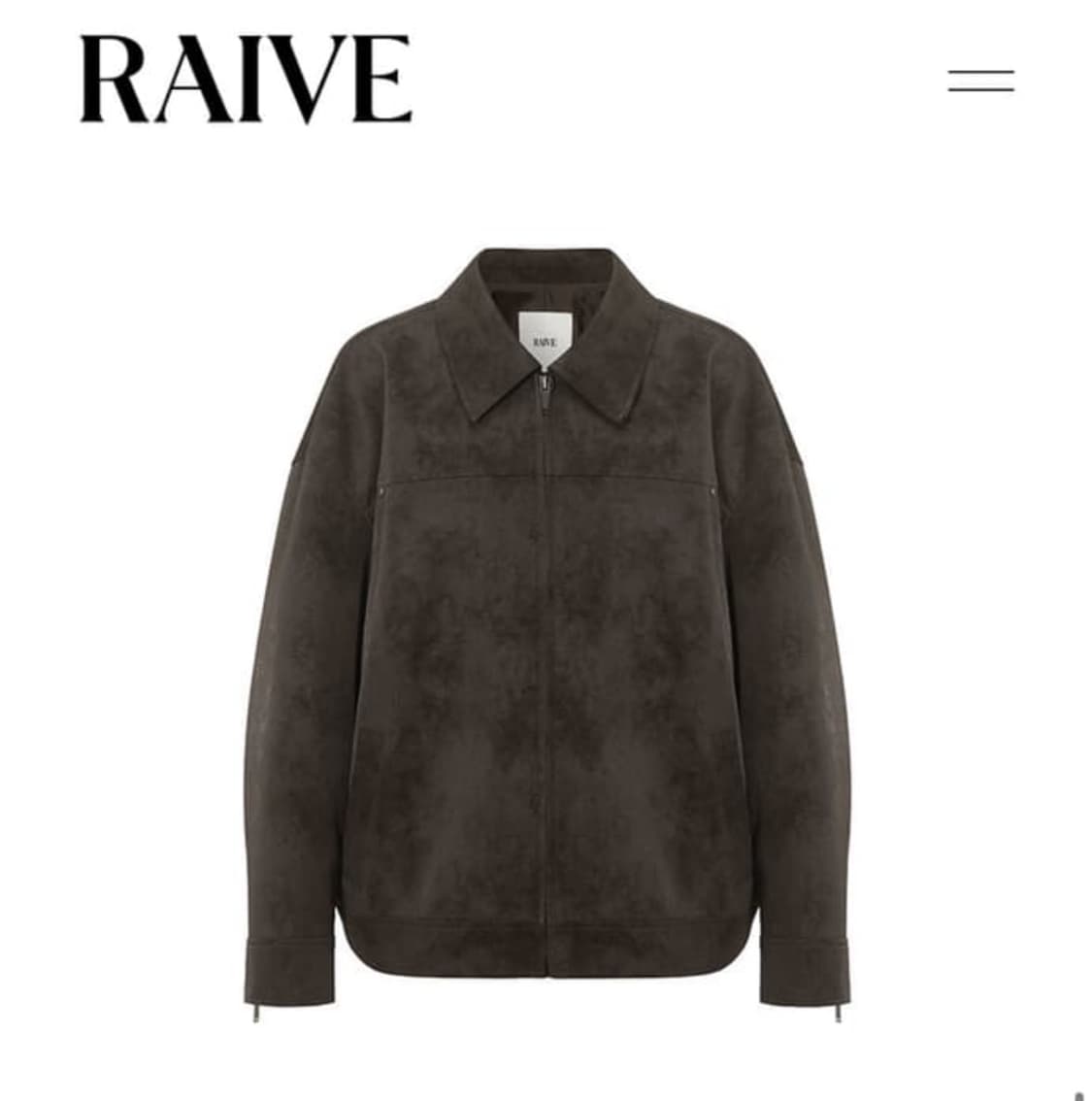 택 o 새상품) 레이브 오버핏 스웨이드 자켓 상품이미지2