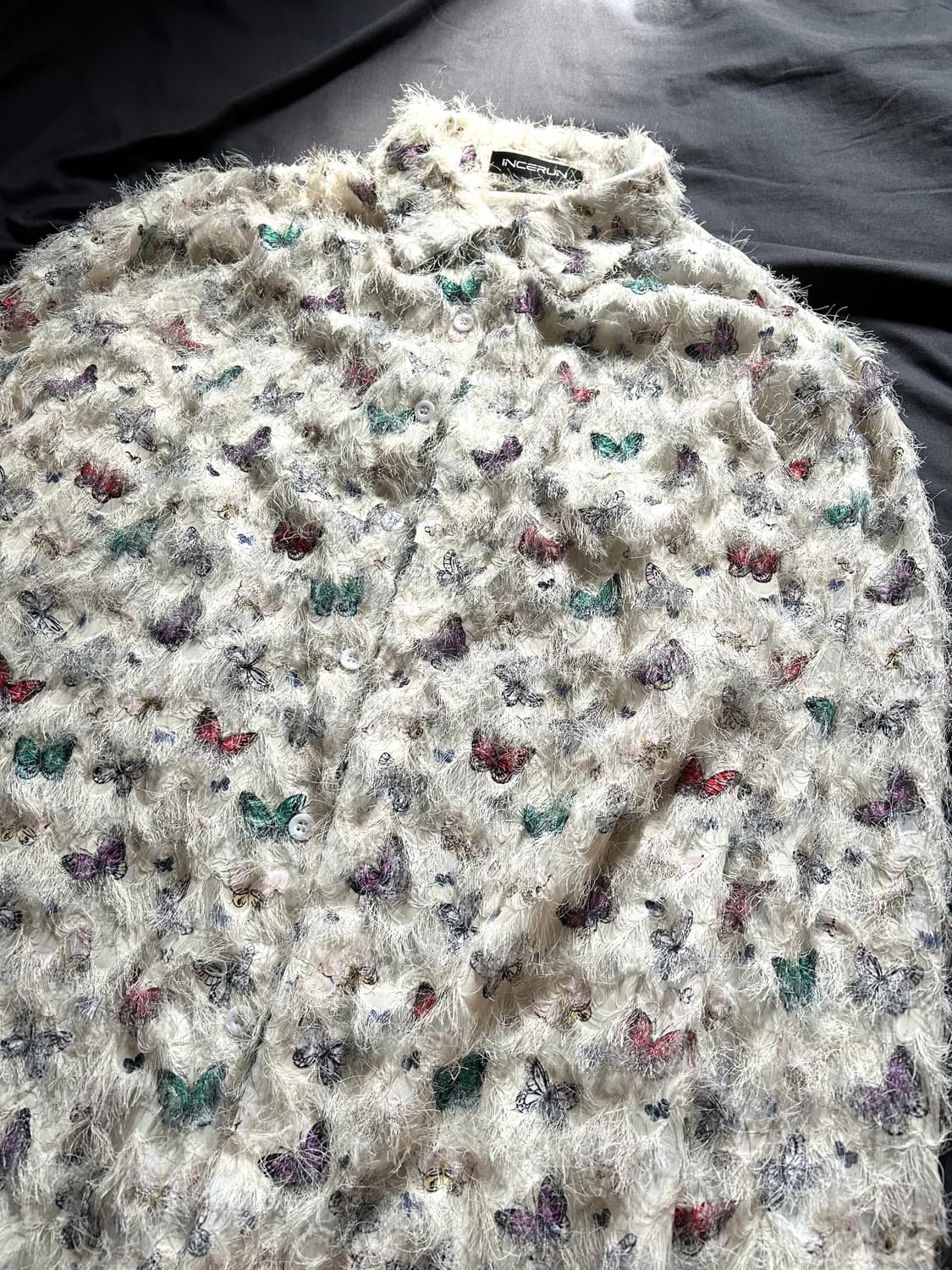 Mohair Butterfly Pattern Shirts 상품이미지3