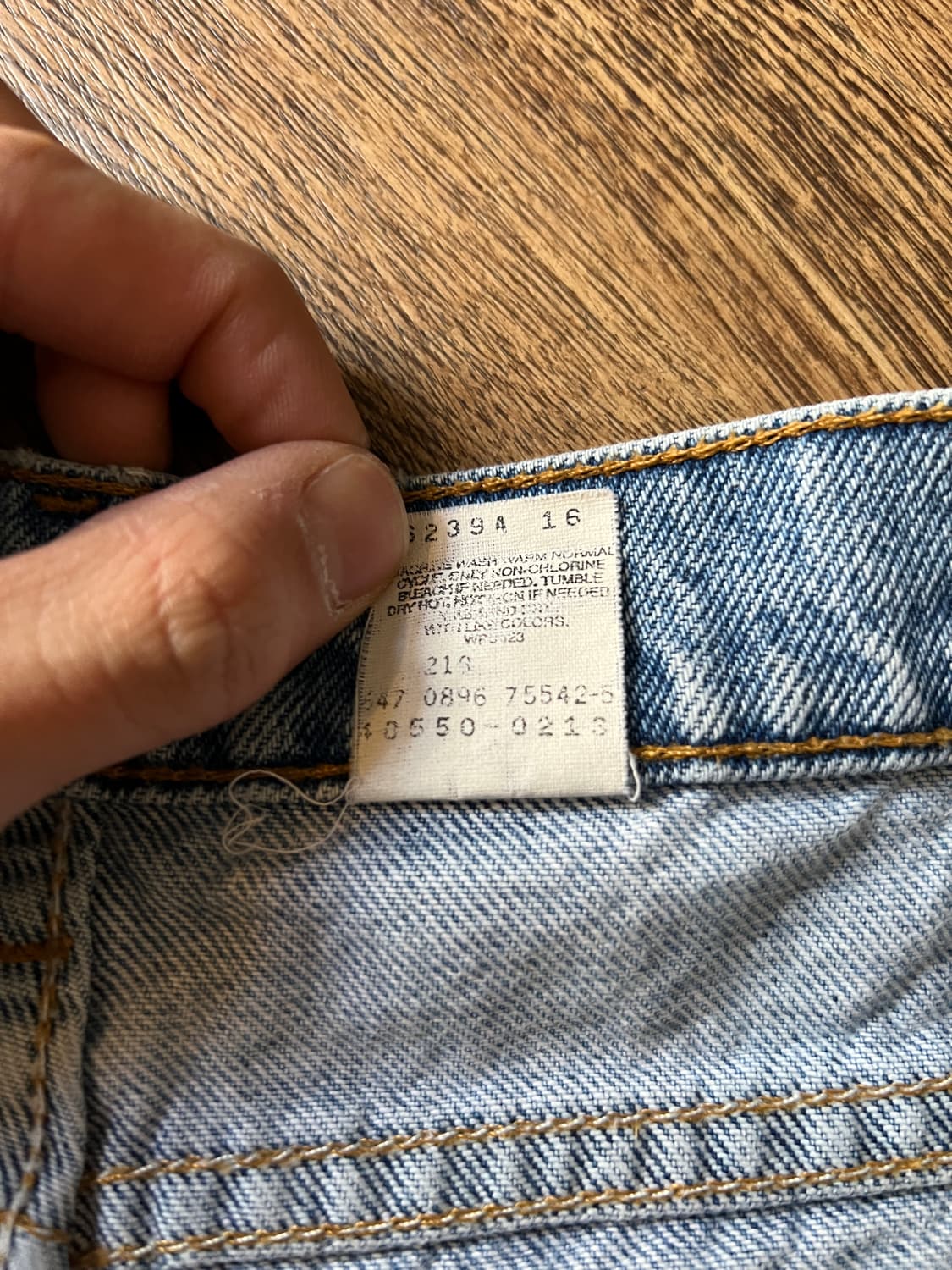 [36]90's 리바이스 USA 550 오렌지탭 빈티지 워싱 데님 팬츠 상품이미지6