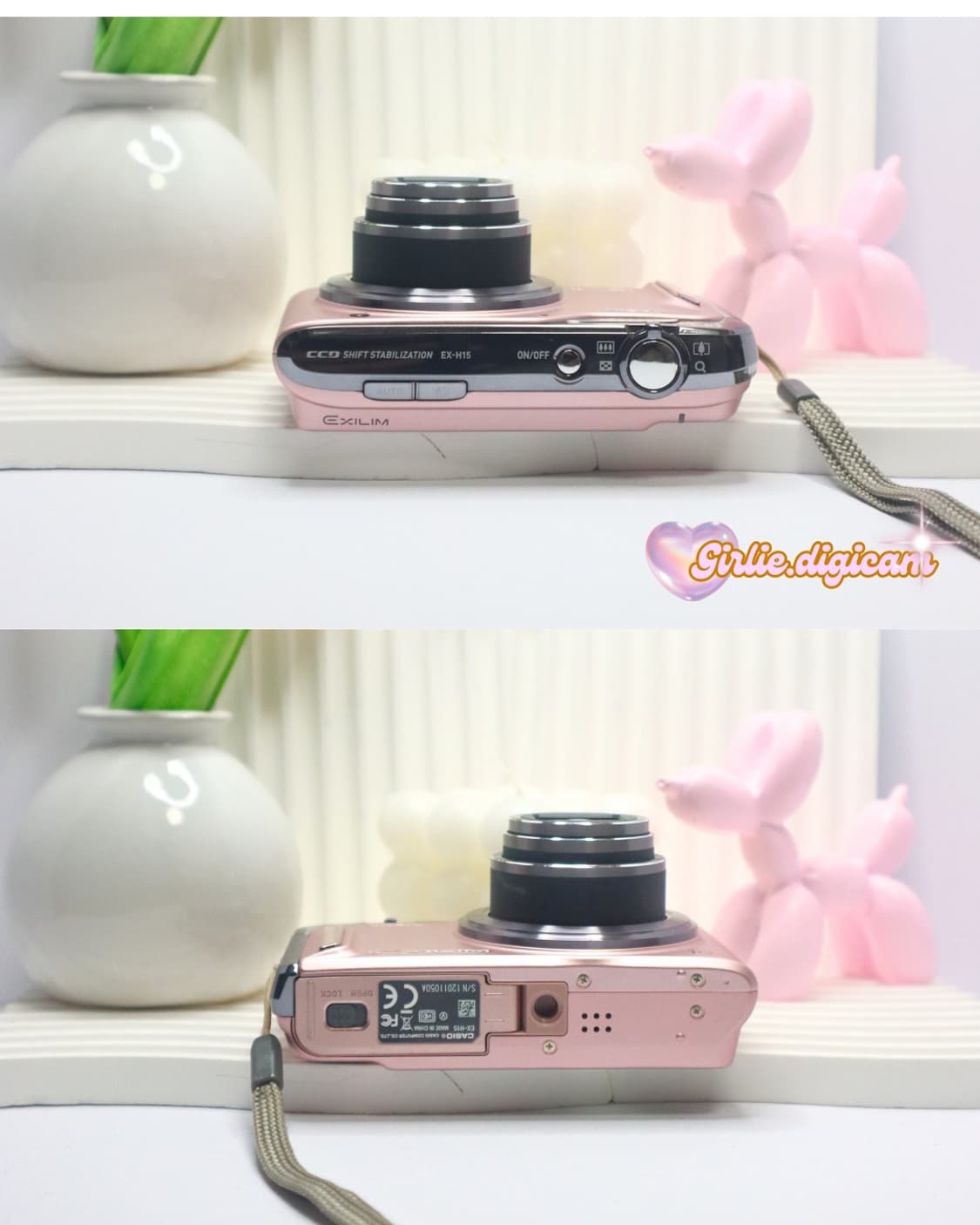 츄디카+베이비핑크!) 카시오 엑슬림 EX-H15 상품이미지3