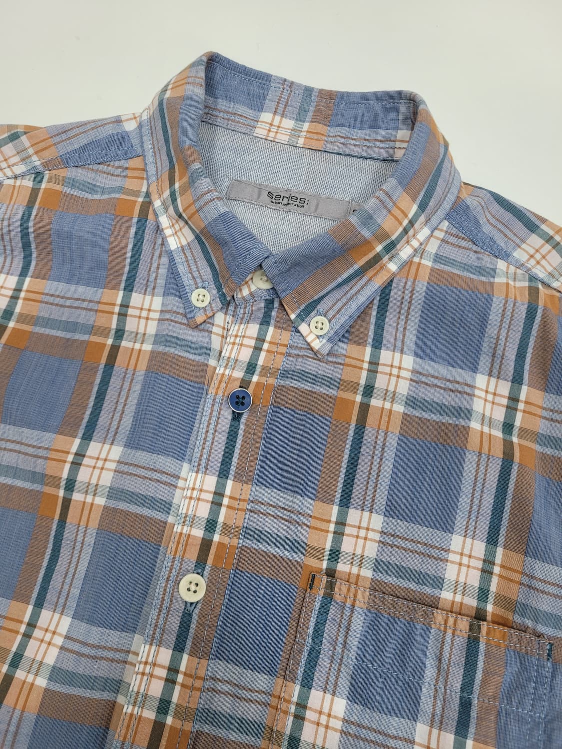 Series 시리즈 코튼 체크 셔츠 / 남 95 BL
 상품이미지4